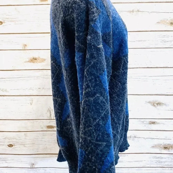 TTT Men Long Sleeve Pull Over Multicolor Crew-Neck Knit Sweater Top Size Medium - Picture 6 of 11